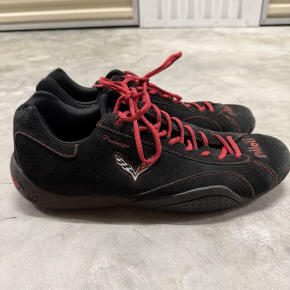 Piloti C7 Corvette Prototipo Racing Ltd Ed Driving Shoes Black/Red Size 12.5 - Picture 4 of 8